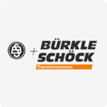 Logo der Marken Bürkle und Schöck für Transformatoren.